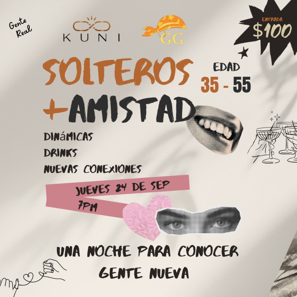 kuni 35-55 Solteros  + Amistad